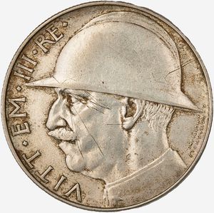 Regno d'Italia, VITTORIO EMANUELE III, 1900-1946 - 20 Lire Elmetto