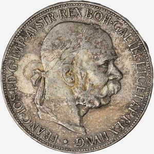 Austria, FRANZ JOSEPH I, 1848-1916 - 5 Corone