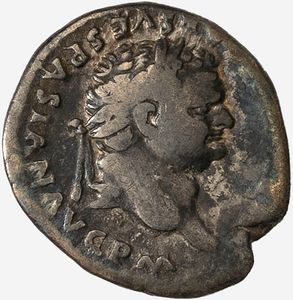 Impero Romano, TITO, 79-81 d.C. - Denario databile al 79 d.C.