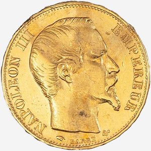 Francia, NAPOLEONE III, 1852-1870 - 20 Franchi