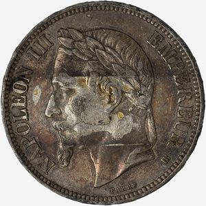Francia, NAPOLEONE III, 1852-1870 - 5 Franchi