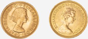 Gran Bretagna, ELIZABETH II (1952-2022) - LOTTO COMPOSTO DA: Sovereign 1962 e Sovereign 1974