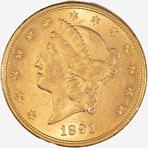 Stati Uniti d'America : 20 Dollari Liberty Head  - Asta Numismatica - Associazione Nazionale - Case d'Asta italiane