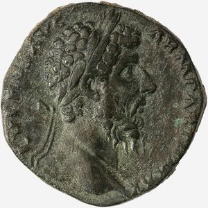 Impero Romano, LUCIO VERO, 161-169 d.C. : Sesterzio databile al 166 d.C.  - Asta Numismatica - Associazione Nazionale - Case d'Asta italiane