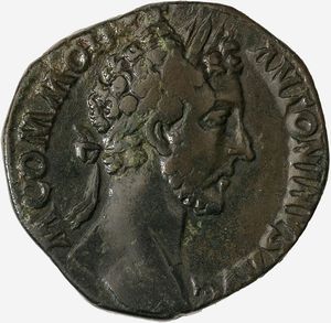Impero Romano, COMMODO, 180-192 d.C. - Sesterzio databile al 181-182 d.C.