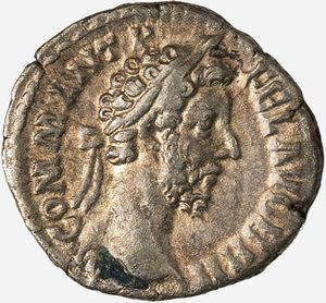 Impero Romano, COMMODO, 180-192 d.C. - Denario databile al 186-187 d.C.
