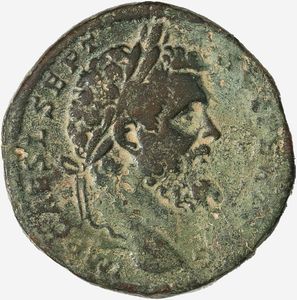 Impero Romano, SETTIMIO SEVERO, 193-211 d.C. - Sesterzio databile al 193 d.C.