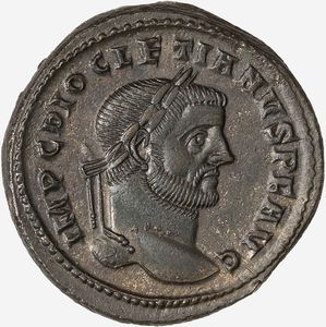 Impero Romano, DIOCLEZIANO, 284-305 d.C. - Follis databile al 296-297 d.C.