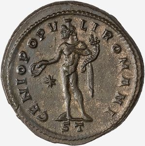 Impero Romano, DIOCLEZIANO, 284-305 d.C. : Follis databile al 296-297 d.C.  - Asta Numismatica - Associazione Nazionale - Case d'Asta italiane