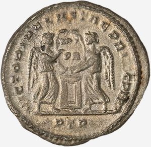 Impero Romano, COSTANTINO, 330-337 d.C. : Argenteo Ridotto databile al 318-319 d.C.  - Asta Numismatica - Associazione Nazionale - Case d'Asta italiane