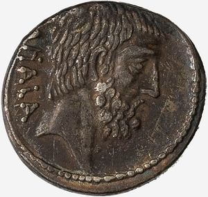 MONETE ROMANE REPUBBLICANE : Denario al nome BRVTVS databile al 54 a.C.  - Asta Numismatica - Associazione Nazionale - Case d'Asta italiane