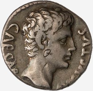 Impero Romano, AUGUSTO, 27 a.C.-14 d.C. - Denario databile al 19 a.C.