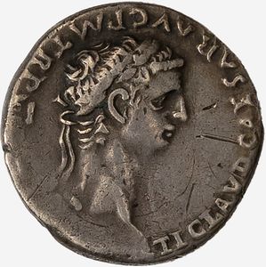 Impero Romano, CLAUDIO, 41-54 d.C. - Denario databile agli anni 49-50 d.C.