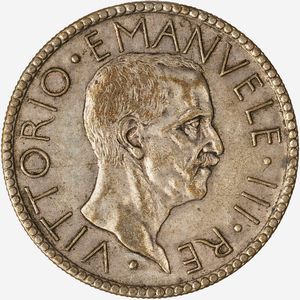 Regno d'Italia, VITTORIO EMANUELE III, 1900-1946 - 20 Lire Littore Anno VI