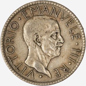 Regno d'Italia, VITTORIO EMANUELE III, 1900-1946 - 20 Lire Littore Anno VI