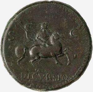 Impero Romano, NERONE, 54-68 d.C. : Sesterzio databile al 64 d.C.  - Asta Numismatica - Associazione Nazionale - Case d'Asta italiane