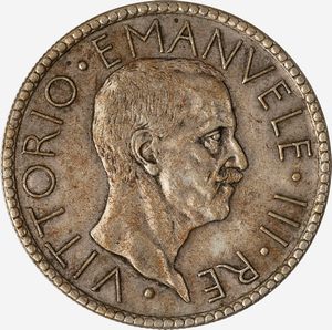 Regno d'Italia, VITTORIO EMANUELE III, 1900-1946 - 20 Lire Littore Anno VI