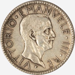 Regno d'Italia, VITTORIO EMANUELE III, 1900-1946 - 20 Lire Littore Anno VI