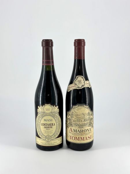 Masi Costasera, Amarone della Valpolicella - Tommasi, Amarone della Valpolicella Vintage  - Asta Vini e Spumanti: grand cru d'Italia e di Franci - Associazione Nazionale - Case d'Asta italiane
