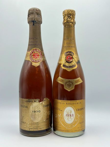 Louis Roederer, Cristal Brut 1970 - Cristal Brut 1983  - Asta Vini e Spumanti: grand cru d'Italia e di Franci - Associazione Nazionale - Case d'Asta italiane