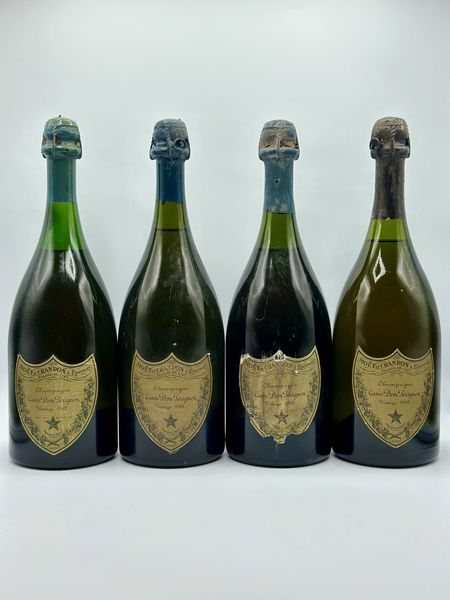 Mot & Chandon, Dom Prignon Brut Vintage 1962-1964-1966-1969  - Asta Vini e Spumanti: grand cru d'Italia e di Franci - Associazione Nazionale - Case d'Asta italiane