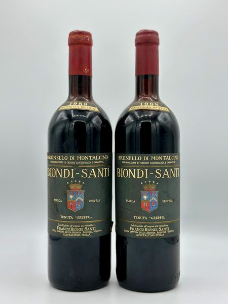 Biondi Santi, Brunello di Montalcino  - Asta Vini e Spumanti: grand cru d'Italia e di Franci - Associazione Nazionale - Case d'Asta italiane