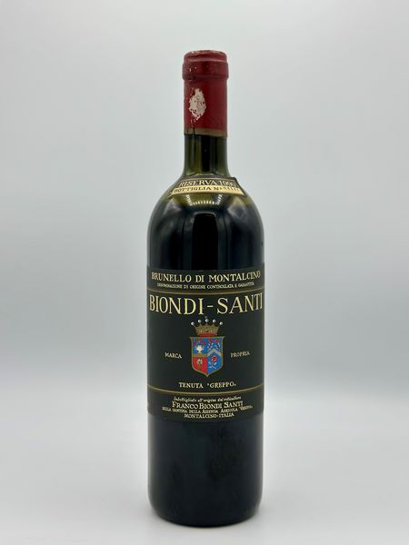 Biondi Santi, Brunello di Montalcino Riserva  - Asta Vini e Spumanti: grand cru d'Italia e di Franci - Associazione Nazionale - Case d'Asta italiane