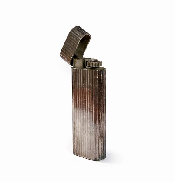 Cartier - Accendino placcato in argento  - Asta Penne e Accessori da Scrivania - Associazione Nazionale - Case d'Asta italiane