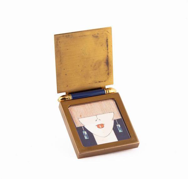 Cartier Must de - Portafoto da viaggio in metallo e smalto  - Asta Penne e Accessori da Scrivania - Associazione Nazionale - Case d'Asta italiane