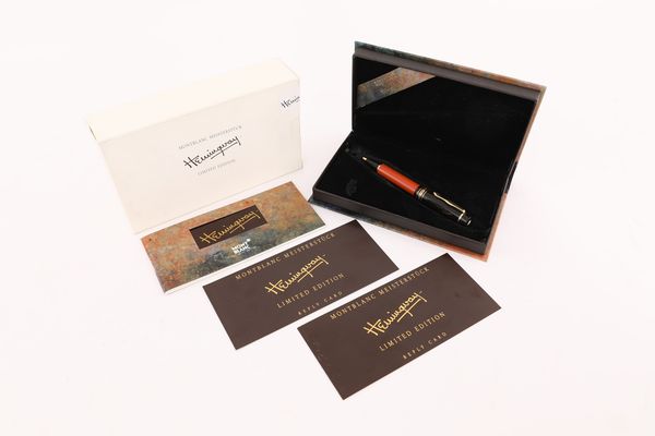 Montblanc Meisterstuck Ernest Hemingway - penna a sfera in vernice  - Asta Penne e Accessori da Scrivania - Associazione Nazionale - Case d'Asta italiane