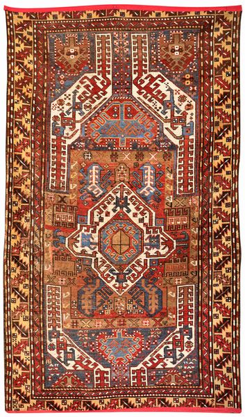 Tappeto caucasico Kasim Ushak  - Asta Asta a Tempo - Tappeti Antichi e Rari - Associazione Nazionale - Case d'Asta italiane