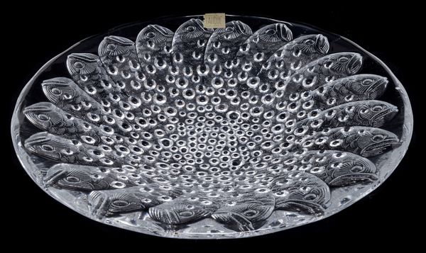 Grande bowl in cristallo trasparente e satinato Lalique Roscoff  - Asta PARADE IV - L'Arte della Tavola - Associazione Nazionale - Case d'Asta italiane