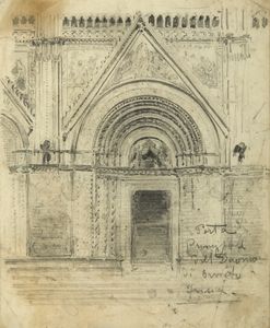 FRISIA DONATO (1883 - 1953) - PORTA PRINCIPALE DEL DUOMO DI ORVIETO, 1928