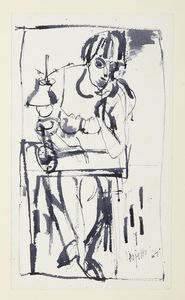 PAJETTA GUIDO PAOLO (1898 - 1987) - SENZA TITOLO, 1964