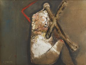 COCCETTA WALTER (n. 1951) - DAL CICLO SARAYEVO - RICOSTRUZIONE, 1996