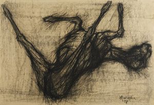 BASAGLIA VITTORIO (1936 - 2005) - SENZA TITOLO, 1958