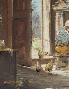 FATTORI MARIO (n. 1930) : SENZA TITOLO ( INTERNO).  - Asta Asta 442 | ARTE MODERNA E CONTEMPORANEA Virtuale - Associazione Nazionale - Case d'Asta italiane