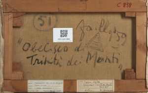 FAILLA FABIO (1917 - 1987) : OBELISCO A TRINITA' DEI MONTI, RAMPA MIGNANELLI  - Asta Asta 442 | ARTE MODERNA E CONTEMPORANEA Virtuale - Associazione Nazionale - Case d'Asta italiane