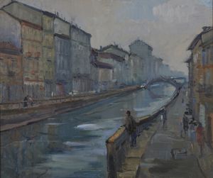 CAROZZI ENRICO (1910 - 1985) - NAVIGLIO