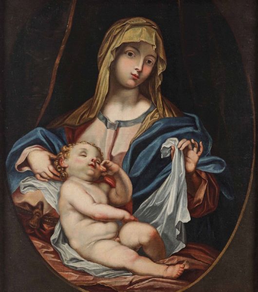 Piola Domenico : Madonna con Bambino  - Asta Dipinti Antichi - Associazione Nazionale - Case d'Asta italiane