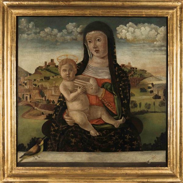 Parisati Jacopo di Paride : Madonna con Bambino  - Asta Dipinti Antichi - Associazione Nazionale - Case d'Asta italiane