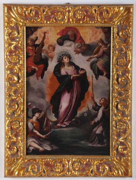 Imparato Girolamo : Madonna in gloria  - Asta Dipinti Antichi - Associazione Nazionale - Case d'Asta italiane