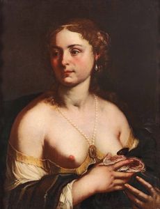 Zanchi Antonio - Ritratto di giovane donna con collana