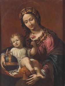 Madonna con bambino  - Asta Dipinti Antichi - Associazione Nazionale - Case d'Asta italiane