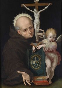 Alberti Durante - San Bernardino da Siena con un angelo