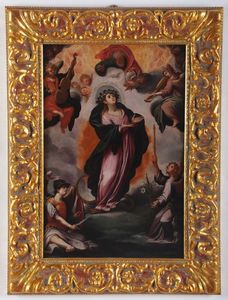 Imparato Girolamo : Madonna in gloria  - Asta Dipinti Antichi - Associazione Nazionale - Case d'Asta italiane
