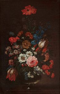 Bimbi Bartolomeo - Coppia di vasi di fiori