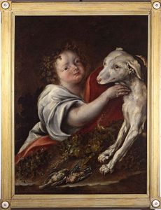 Guidobono Domenico - Bambino col suo cane