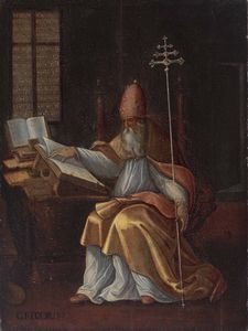 Papa Gregorio Magno  - Asta Dipinti Antichi - Associazione Nazionale - Case d'Asta italiane