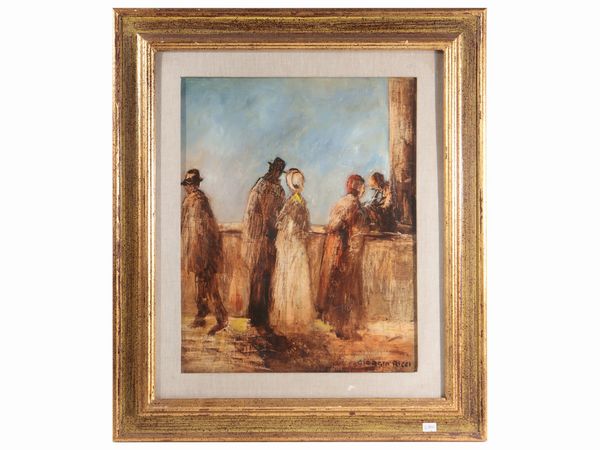 Giorgio Ricci : Per la strada 1969  - Asta L'arte di arredare - Associazione Nazionale - Case d'Asta italiane